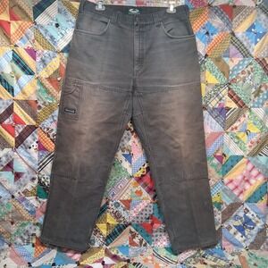 Arborwear Original Tree Climber Pants Size 38x32 Dark Brown Canvas Workwear